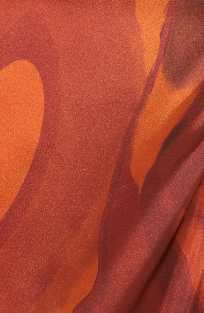 ASOS DESIGN Curve Swirl Print Drape Wrap Skirt, Alternate, color, 