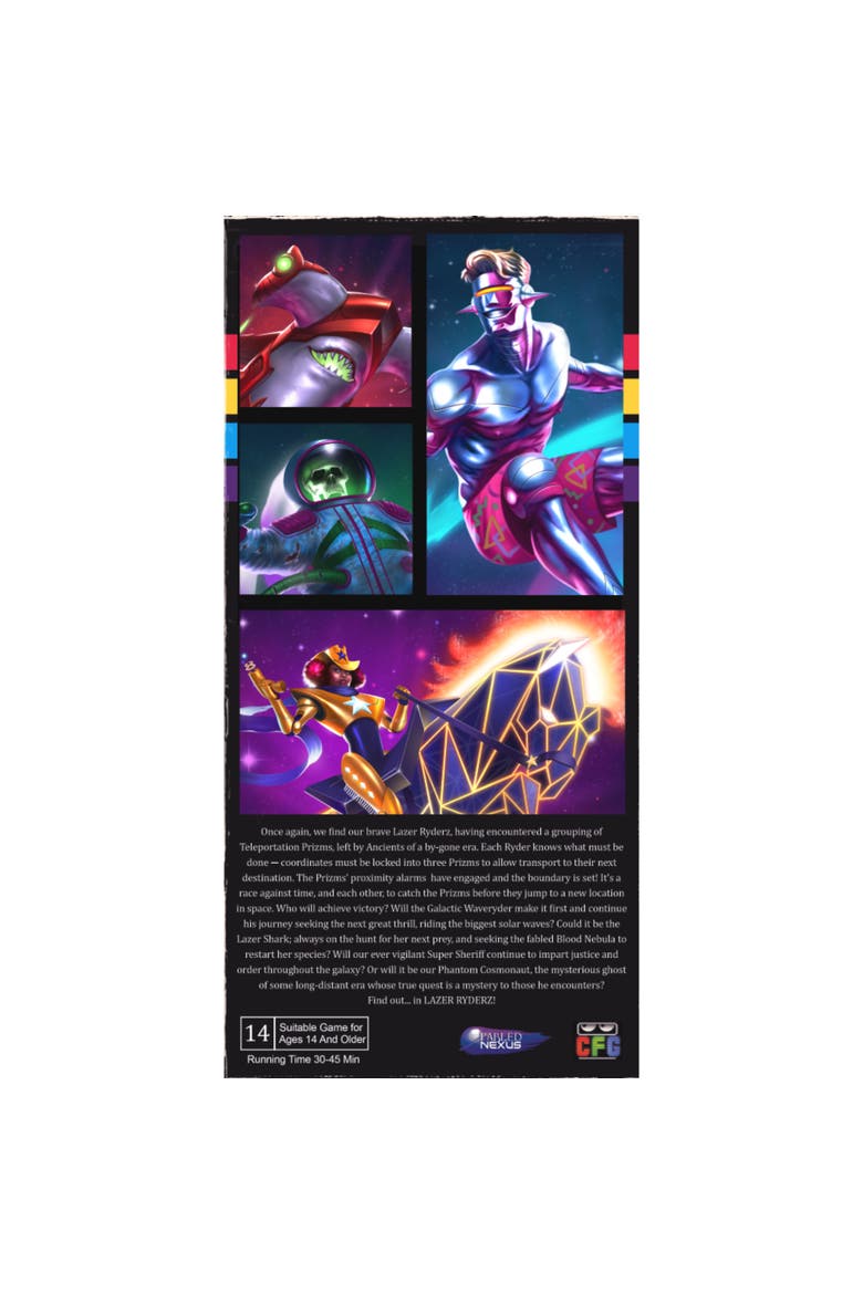Lazer Ryderz Board Game, Alternate, color, Multicolored
