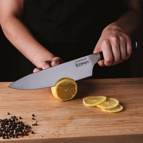 Cuisine::pro Iconix Drenhen 9pc Knife Block Set In Brown