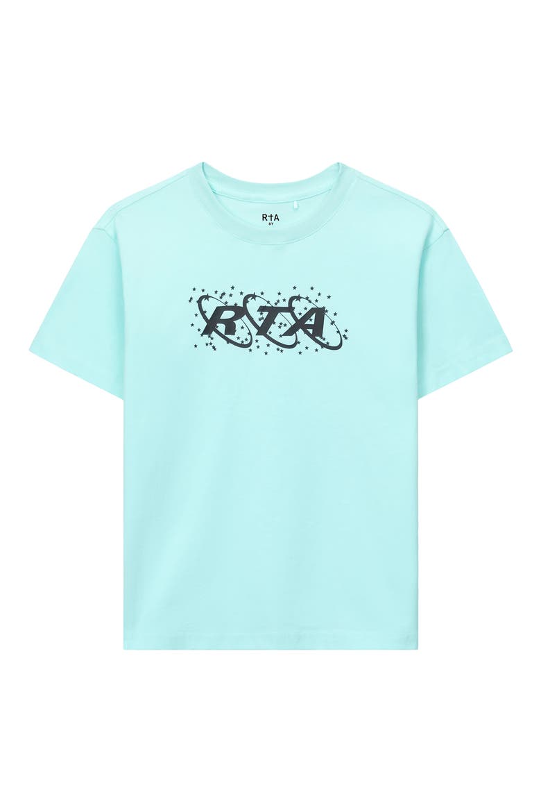 Kids' Lawson Cotton Graphic T-Shirt, Main, color, TURQUOISE PLANETARY RTA