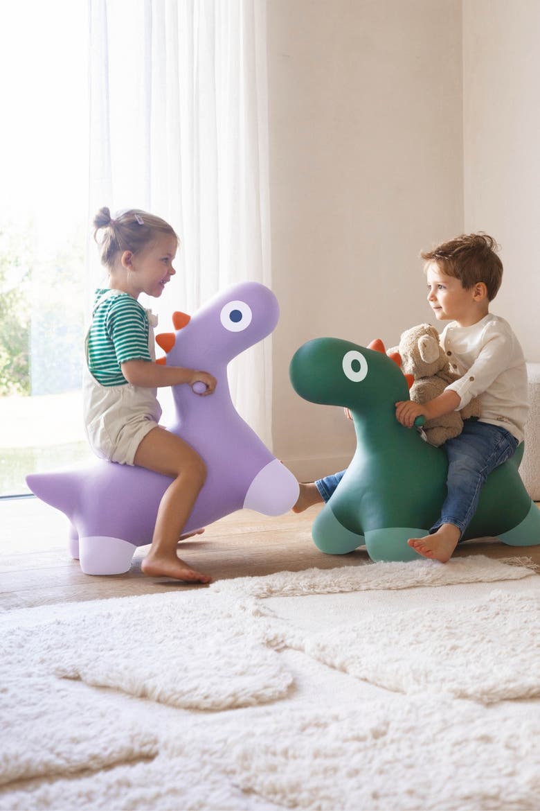 Hoppi Dino Inflatable Toy for Kids, Alternate, color, Lavender