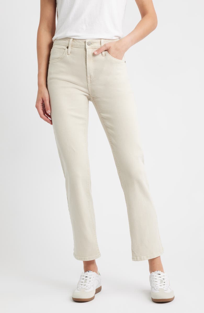 CITY BLUES Dover Straight Leg Jeans, Main, color, Bone White