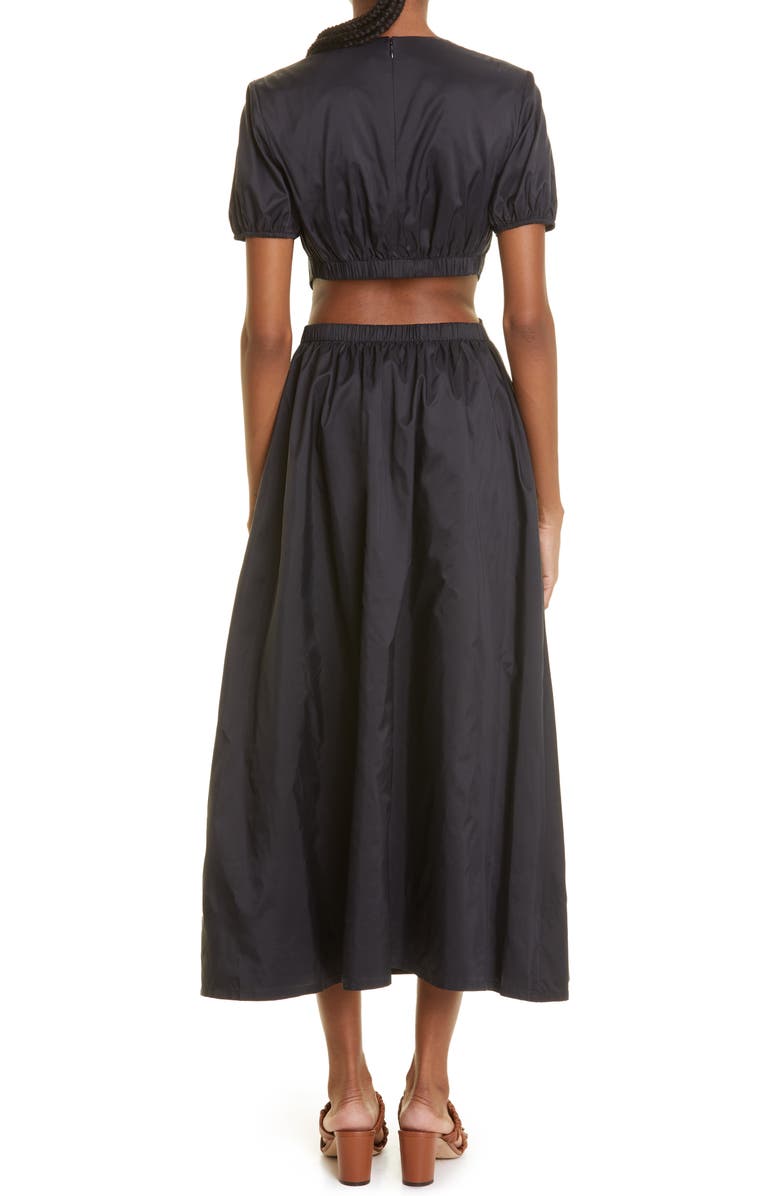 STAUD Calypso Cutout Maxi Dress, Alternate, color, 