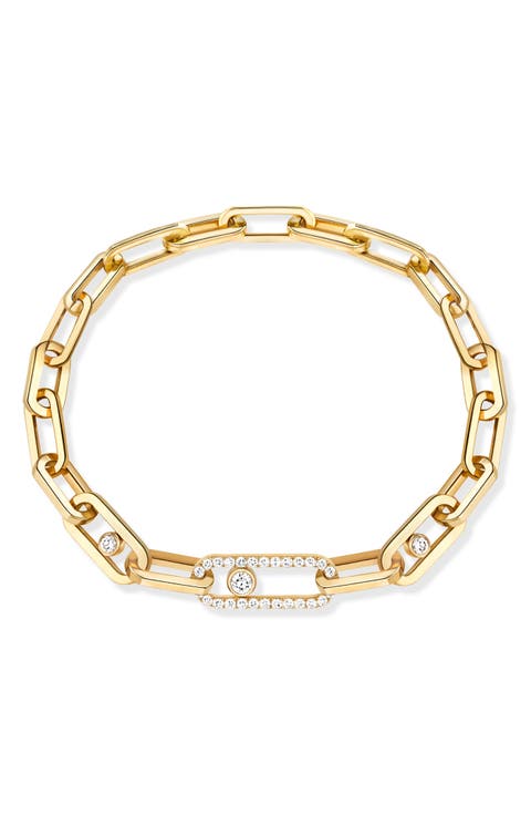 Move Link Diamond Bracelet