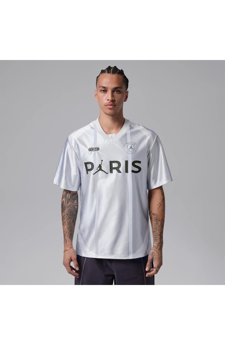 Jordan Brand Men's Jordan Brand Gray Paris Saint-Germain Lifestyle Jersey, Main, color, Gray