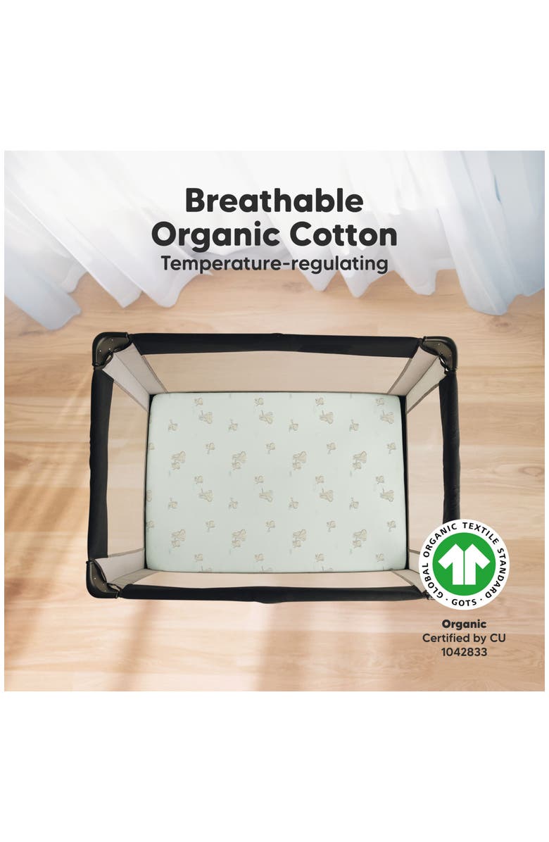 KeaBabies Soothe Fitted Mini Crib Sheet, Alternate, color, Elly