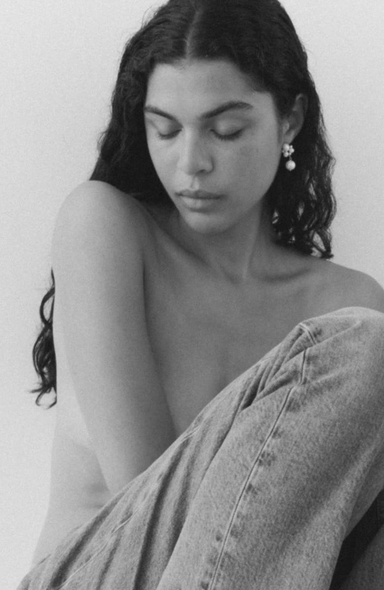 COMPLETEDWORKS Freshwater Pearl Drop Earrings, Alternate, color, 18Ct Gold Plated