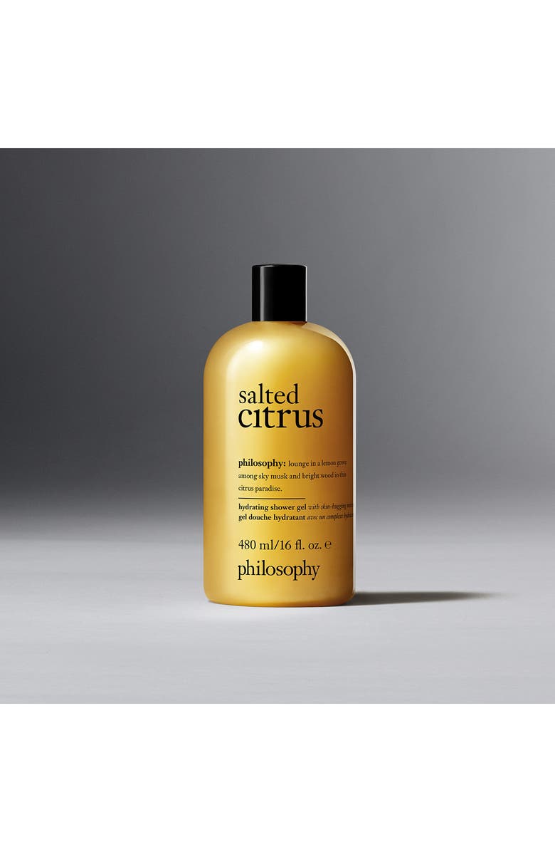 philosophy salted citrus shampoo, shower gel & bubble bath, Alternate, color, 