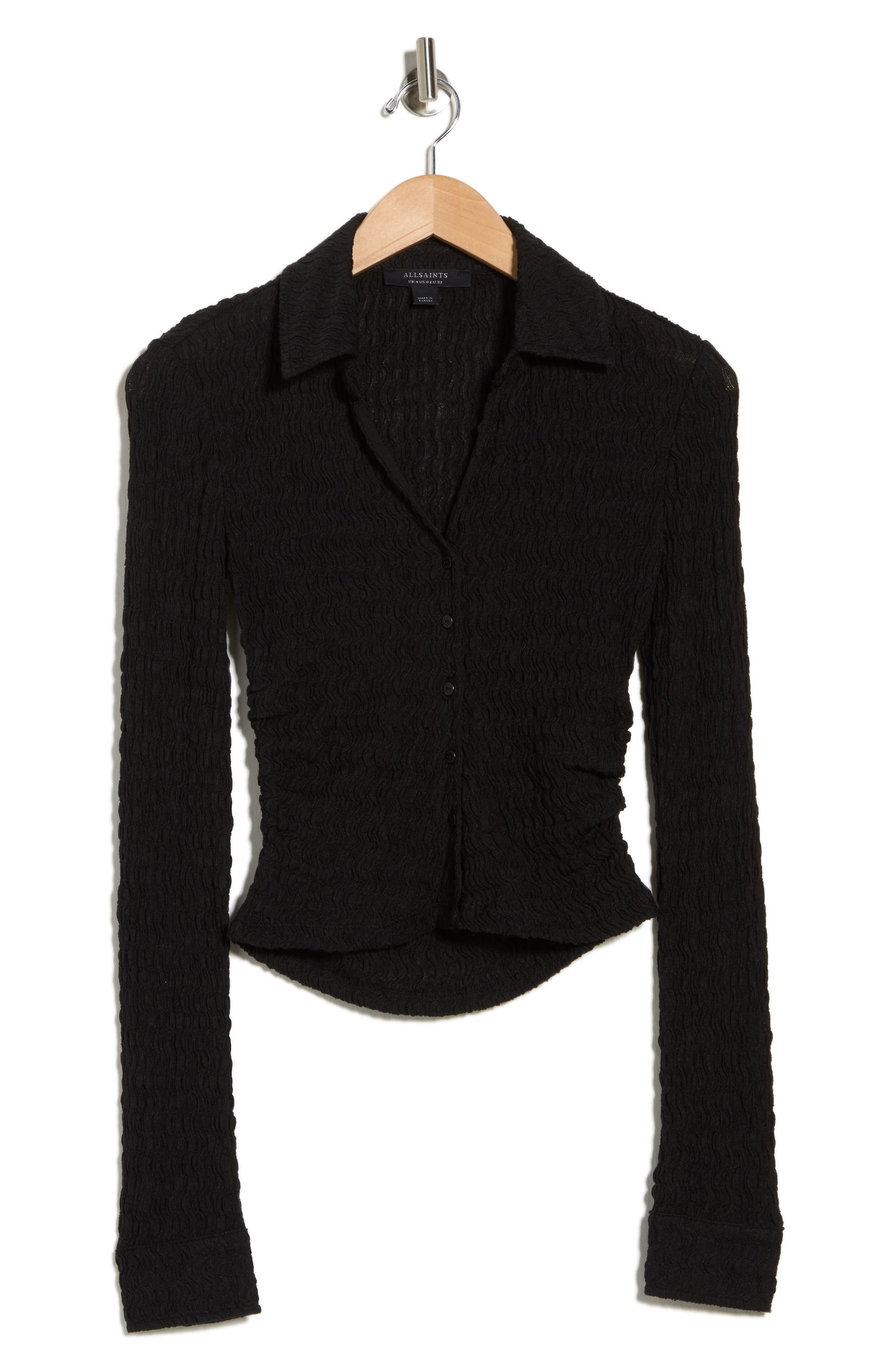 AllSaints Connie Slim Fit Button-Up Shirt