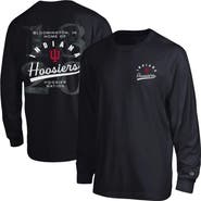 Champion Men's Champion  Black Indiana Hoosiers Laminated All-Star Long Sleeve T-Shirt
