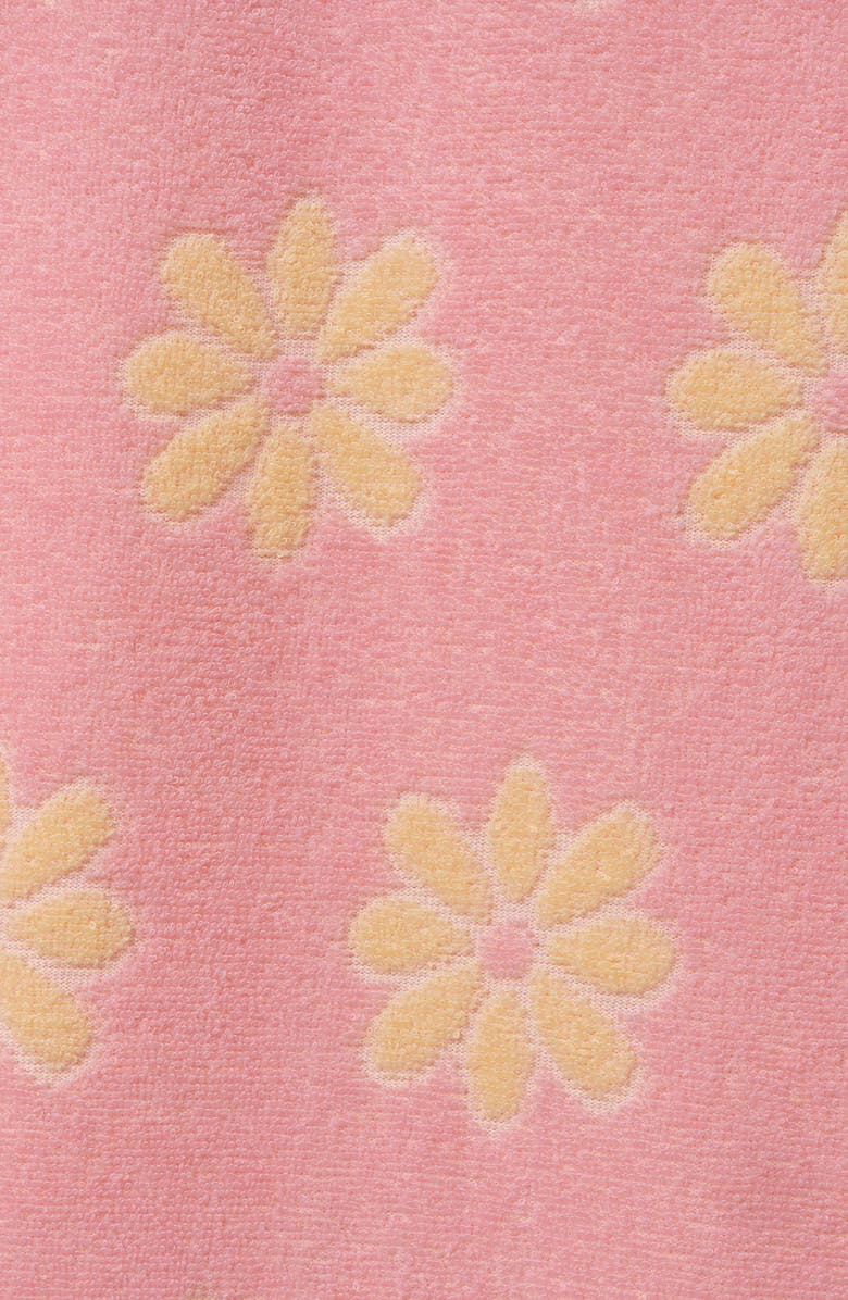 Andy & Evan Kids' Hooded Terry Cover-Up Dress, Alternate, color, Pink Floral