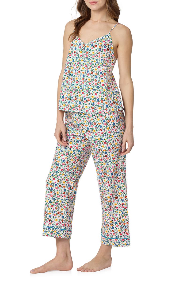 BedHead Pajamas Print Crop Pajamas, Alternate, color, Whimsy Ditsy