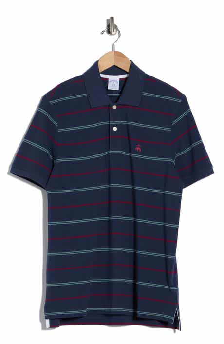 Brooks Brothers Stripe Cotton Piqué Polo