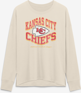 FANATICS Women's Fanatics Cream Kansas City Chiefs Heritage Legacy Long Sleeve T-Shirt
