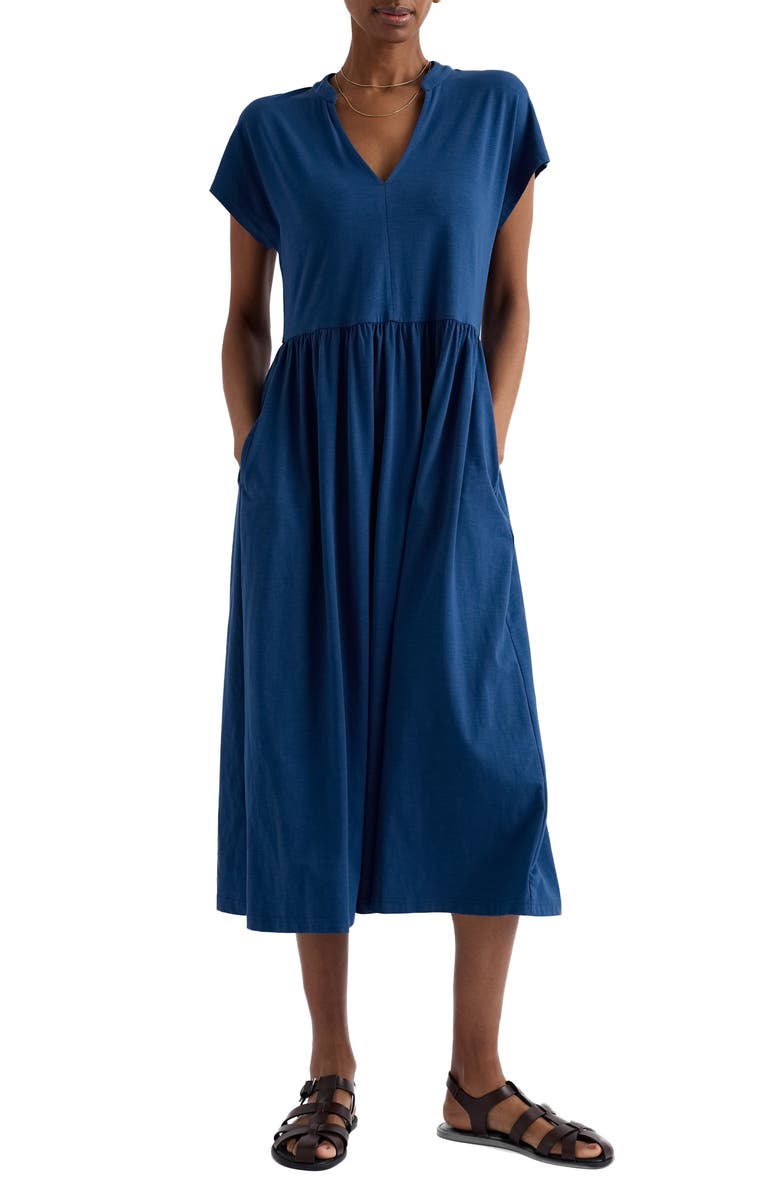 Seasalt Cornwall Zinnia Stretch Organic Cotton Midi Dress, Main, color, 