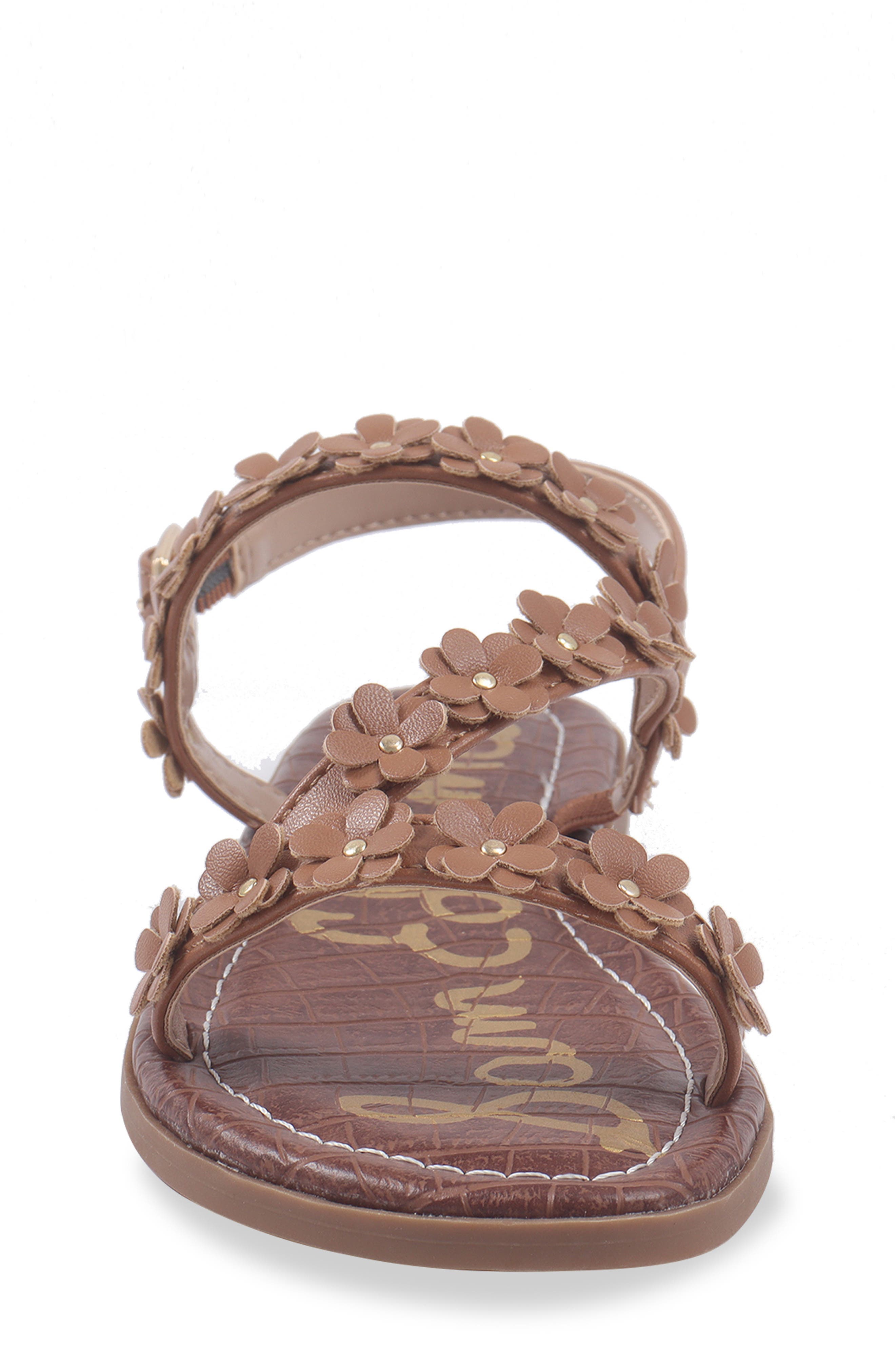 Sam Edelman Kids' Gigi Flower Sandal, Alternate, color, Cognac