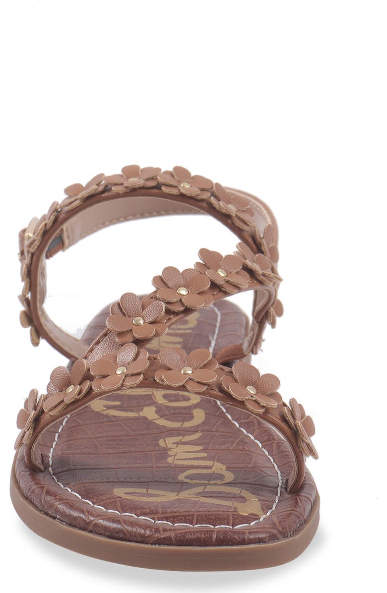 Sam Edelman Kids' Gigi Flower Sandal, Alternate, color, Cognac