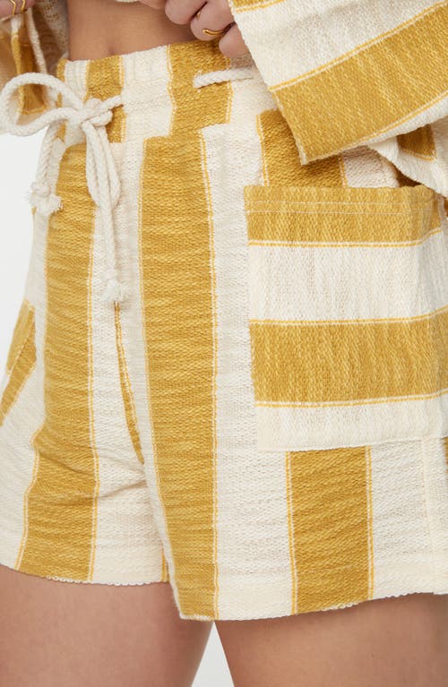 Roxy Sunny Coast Stripe Cotton Blend Shorts