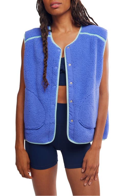 Free People Mountain High Water Resistant Vest In Purple