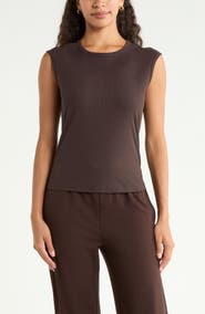 Zella Rib Crewneck Tank