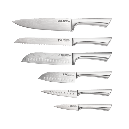 Cuisine::pro ® Damashiro Kin 7pc Knife Block Set In Silver