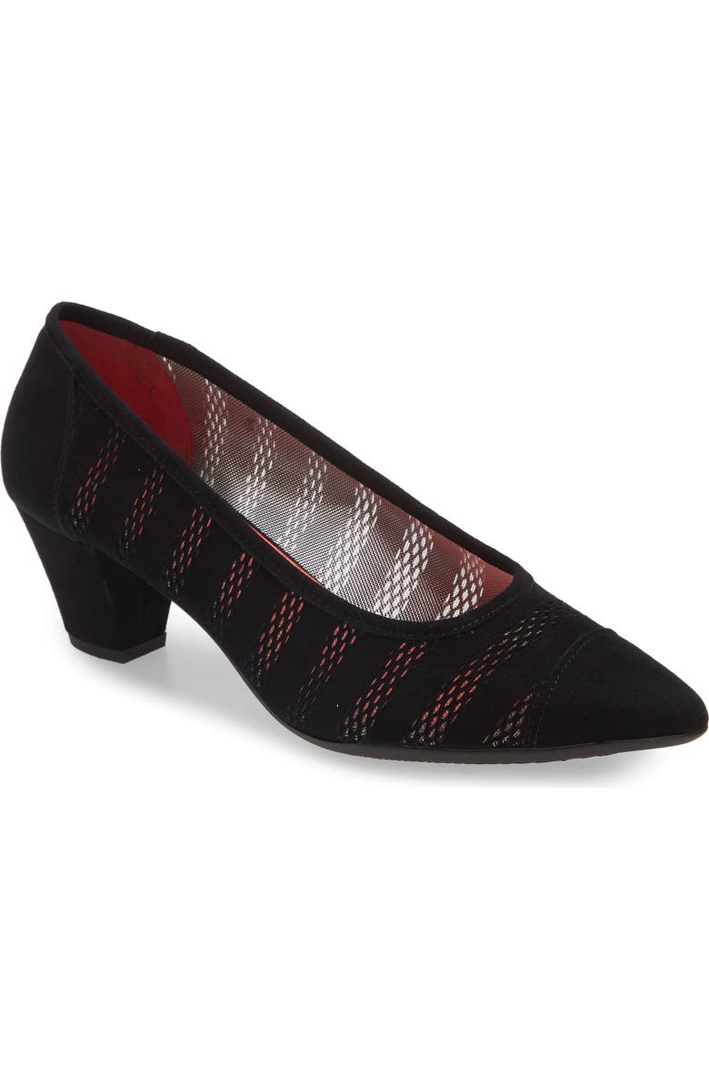 Pas de Rouge Janet Pointy Toe Pump, Main, color,