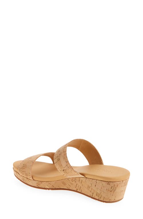 Chocolat Blu Farra Platform Wedge Slide Sandal In Cork