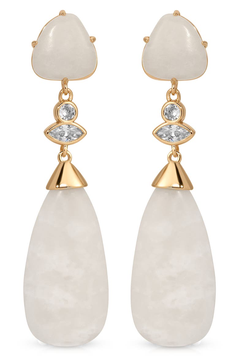 Solstice Drop Earrings, Alternate, color, BONE