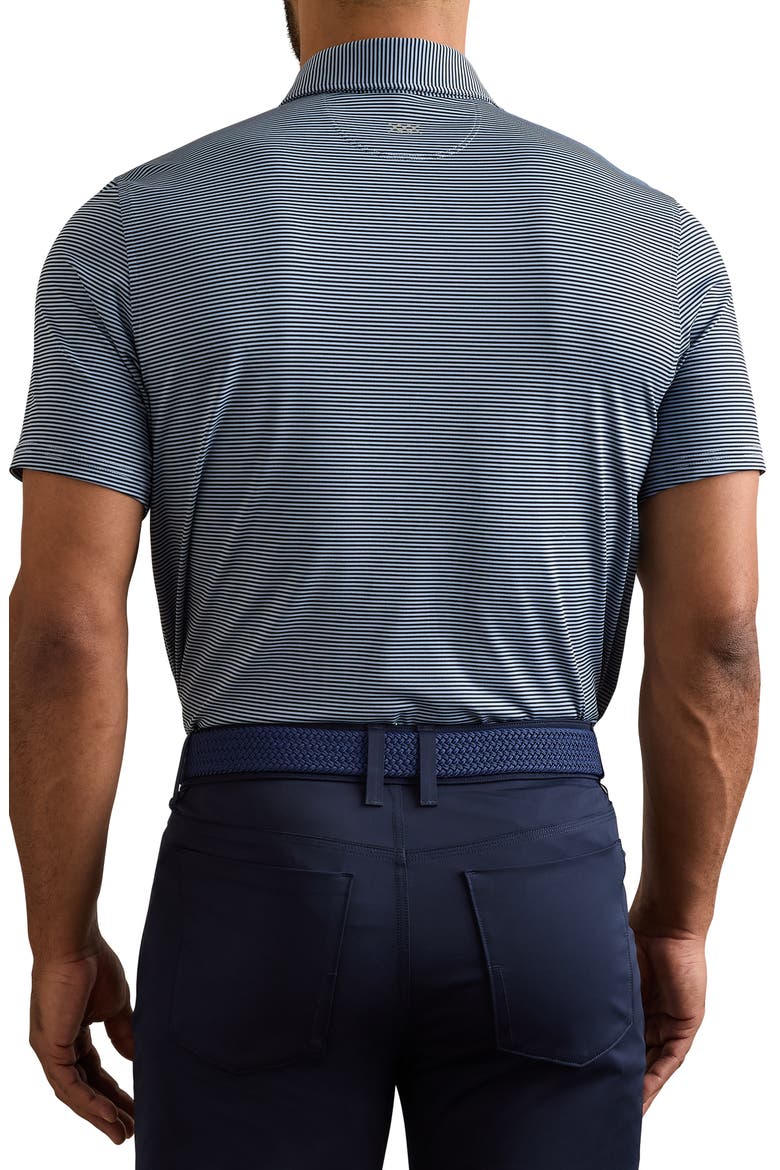 Drive Time Performance Polo, Alternate, color, TRUE NAVY/ ARCTIC BLUE STRIPE