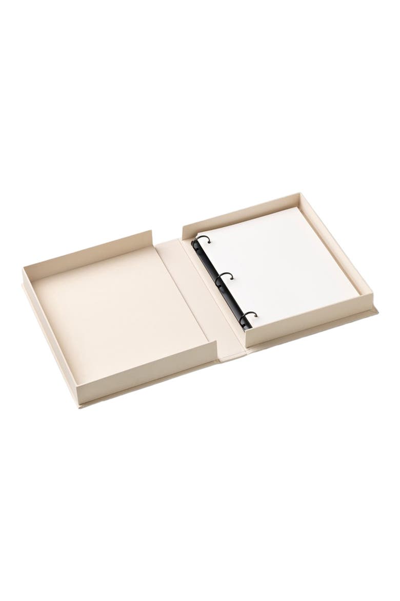 Tiny Stories Embroidered Photo Album, Alternate, color, BEIGE MULTI