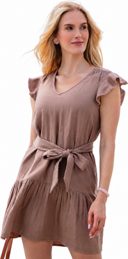 Cabana Life Gauze Tie Waist Dress