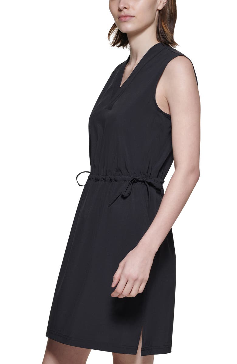Calvin Klein Sleeveless Drawstring Waist Sheath Dress, Alternate, color, 