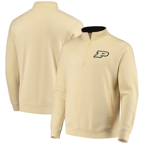 Men's Colosseum Gold Purdue Boilermakers Tortugas Logo Quarter-Zip Jacket