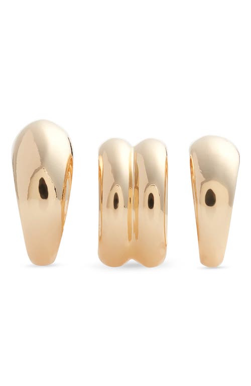 Open Edit Set Of 3 Domed Rings