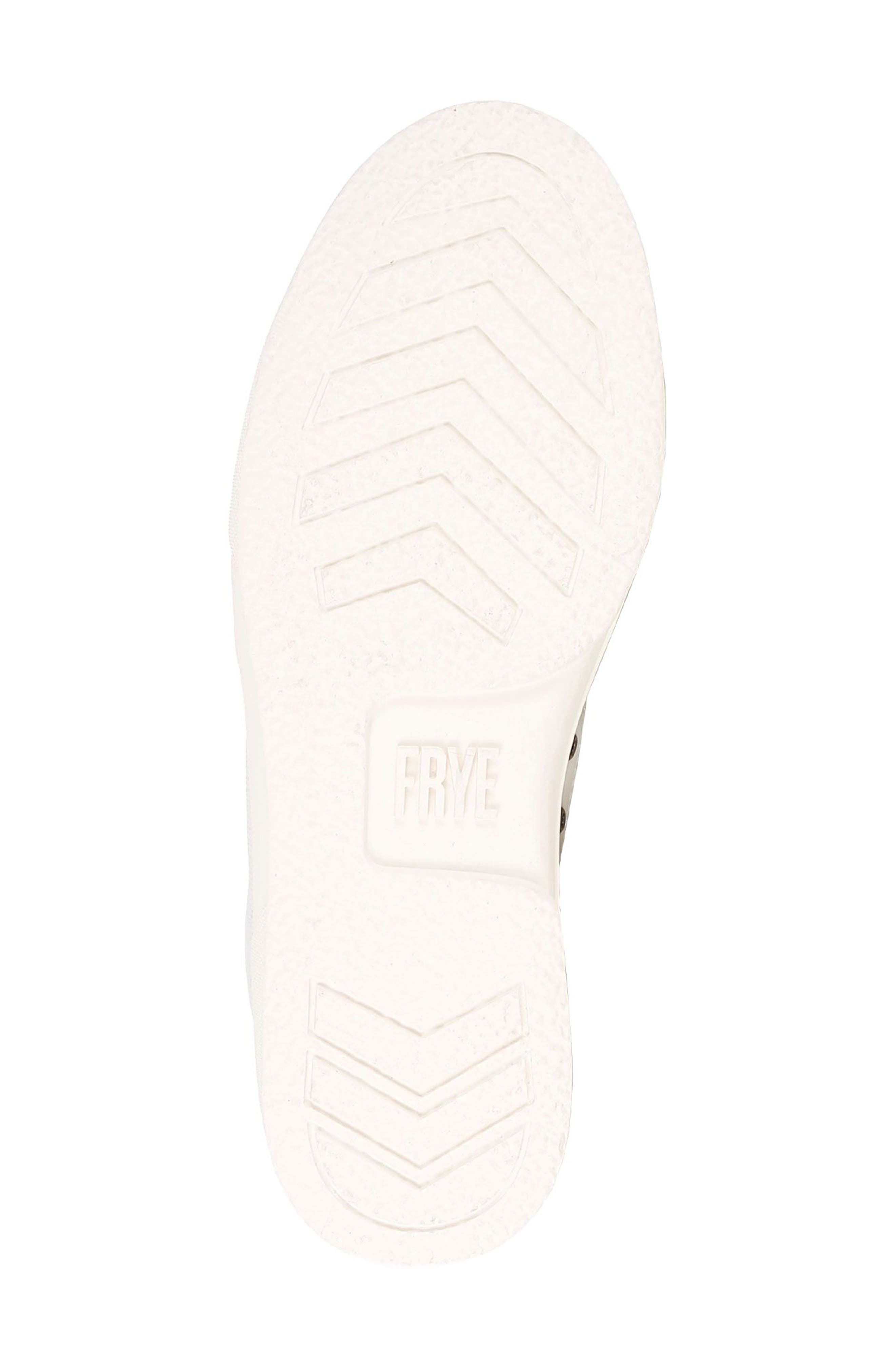 Frye Hoyt Low Water Resistant Sneaker, Alternate, color, White - Ruffle Leather