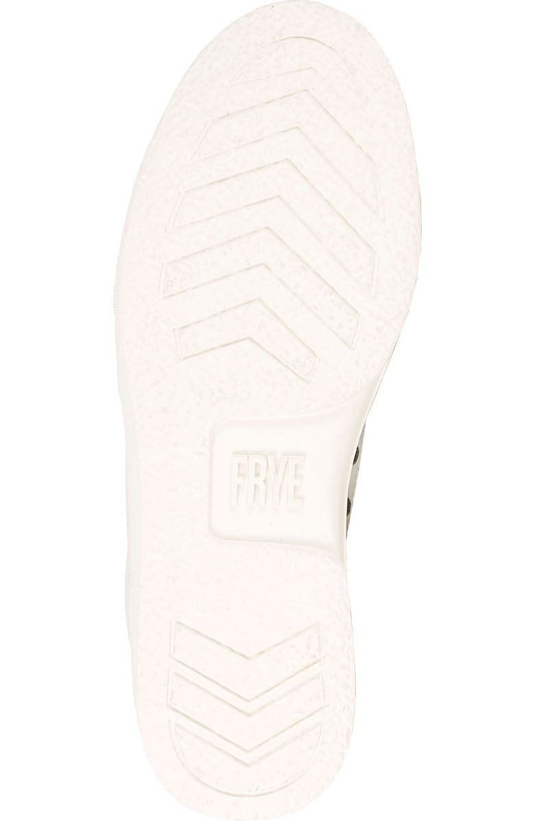 Frye Hoyt Low Water Resistant Sneaker, Alternate, color, White - Ruffle Leather