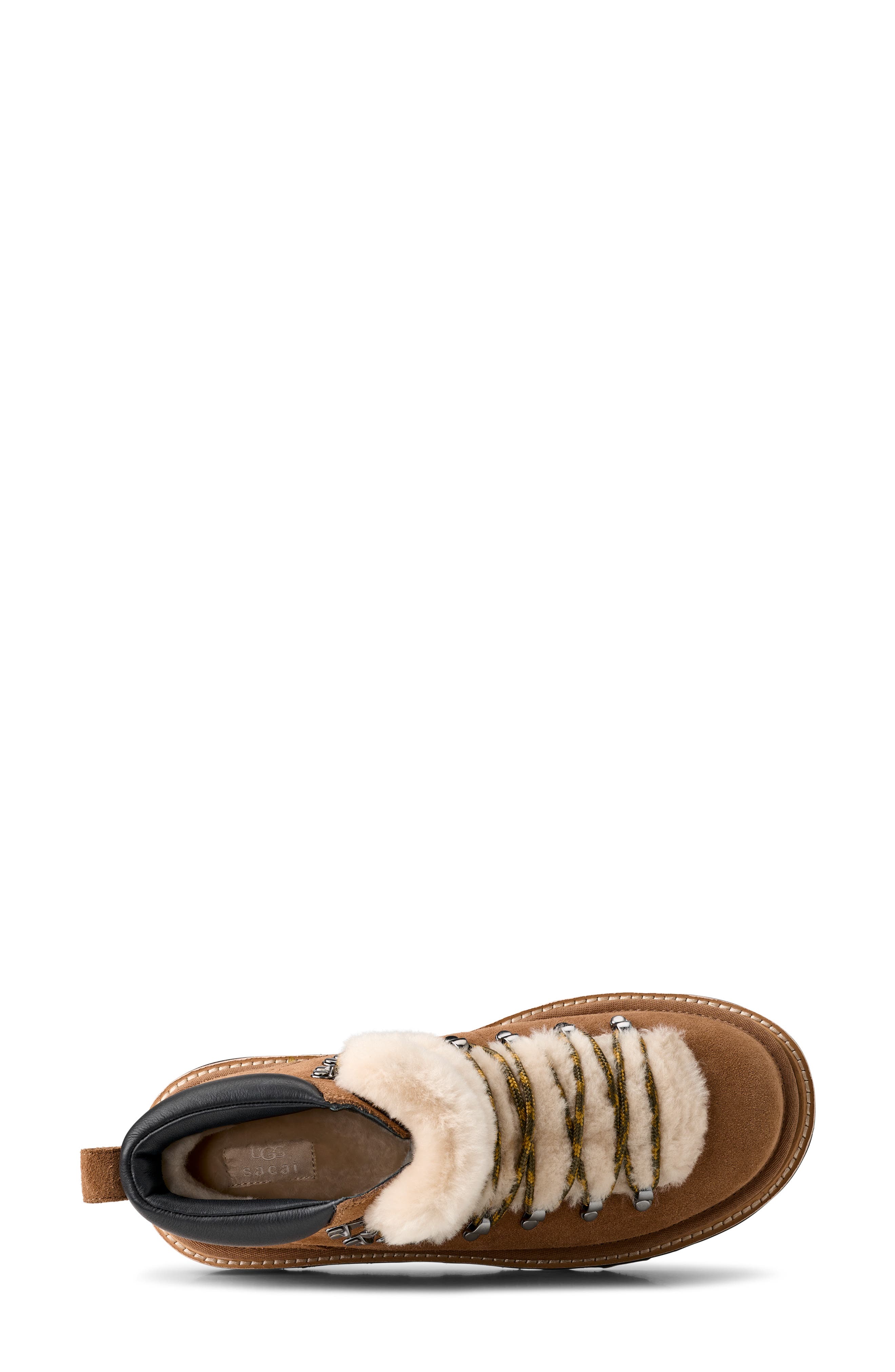 UGG<sup>®</sup> x Sacai Gender Inclusive Hiking Boot, Alternate, color, Chestnut