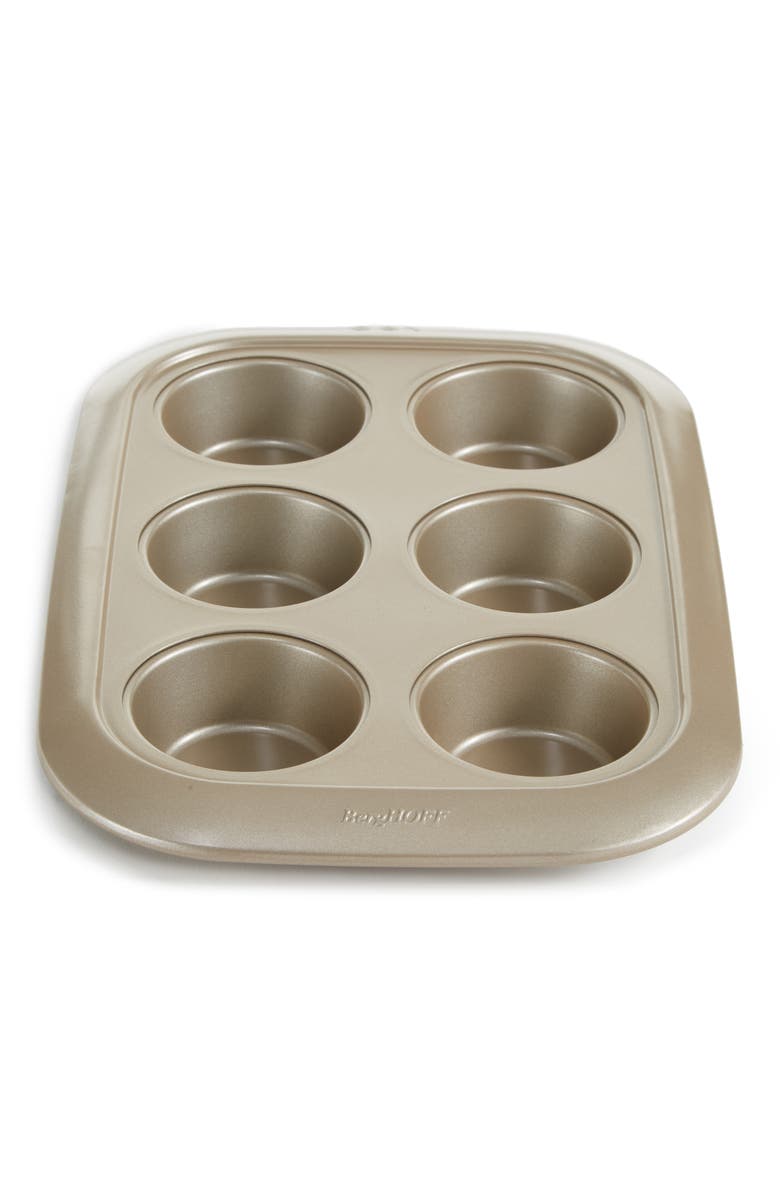 BergHOFF Leo Balance 6-Cup 2.5" Cupcake Pan, Alternate, color, Golden