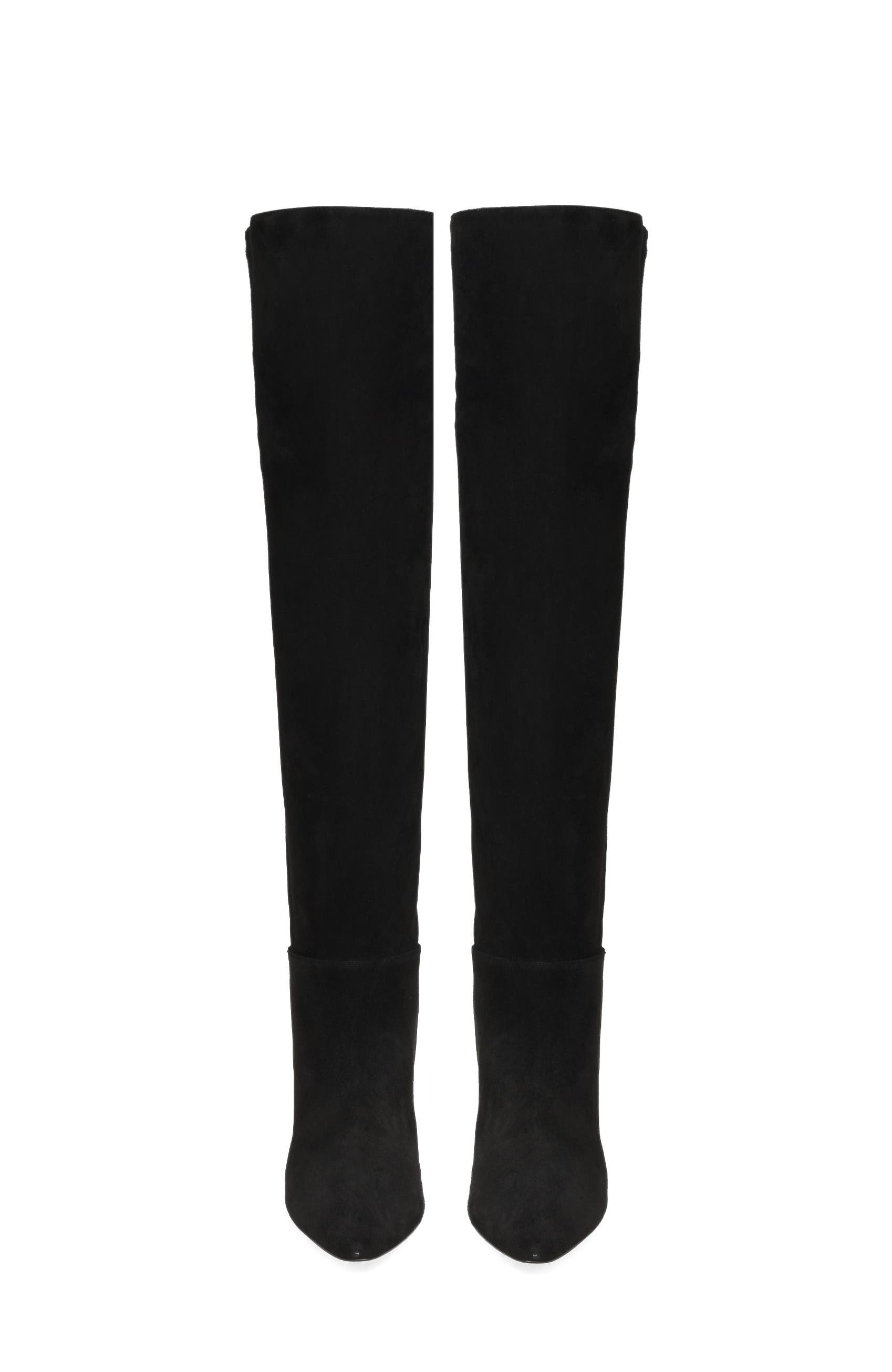 Gianvito Rossi Elise Boot 55, Alternate, color, Black Suede