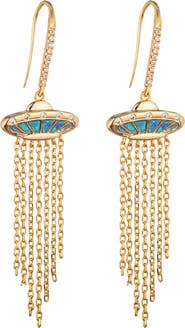 EYE CANDY LOS ANGELES Spaceship Drop Earrings