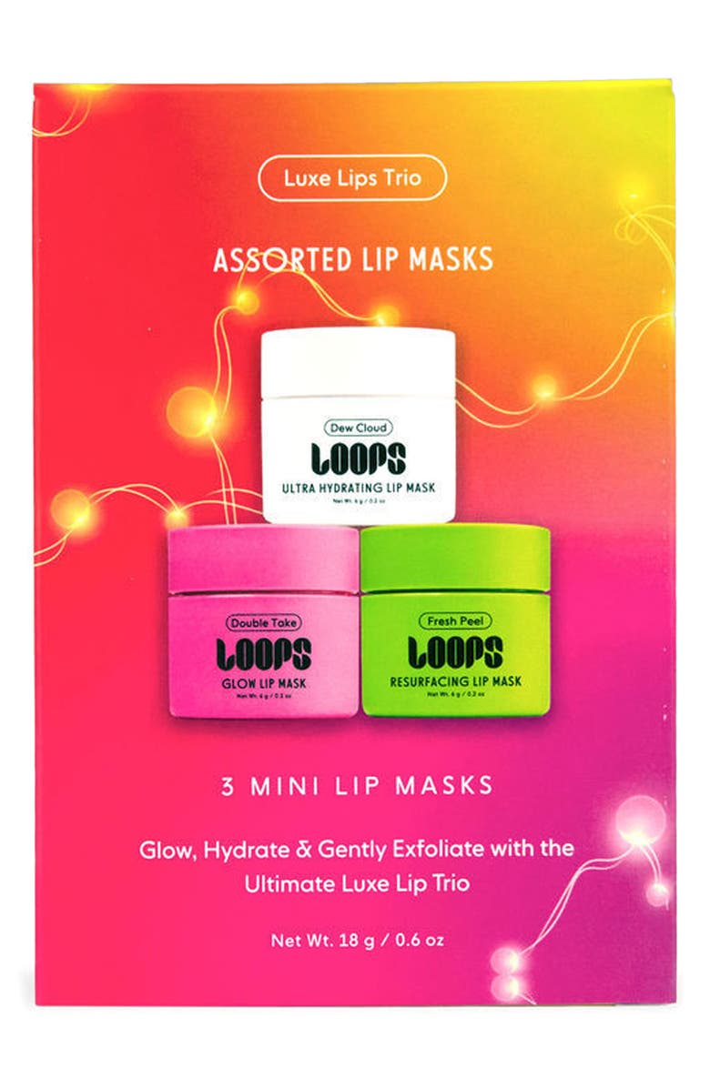 LOOPS Luxe Lips Trio Mini Lip Mask Set, Alternate, color, Gradient