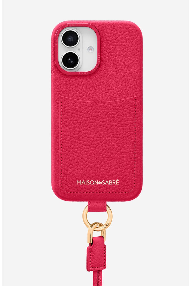 Sling Phone Case iPhone 16, Main, color, Shibuya Fuchsia