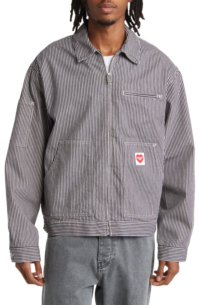 Carhartt Work In Progress Terrell Hickory Denim Jacket, Alternate, color, 