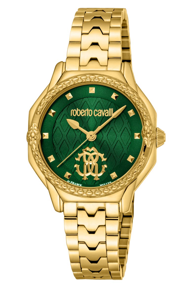 Bracelet Watch, 32mm, Main, color, GOLD