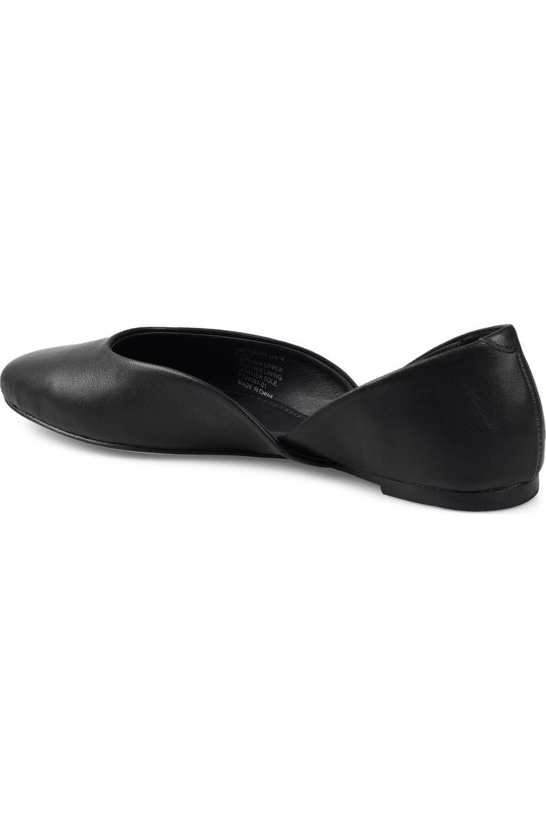 ZIGI Aberdeen d'Orsay Flat, Alternate, color, Black Leather