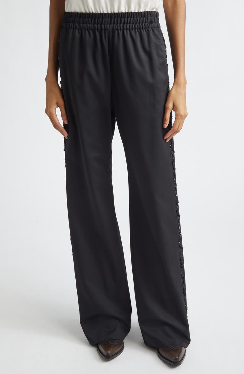 Golden Goose Journey W's Wool Trousers, Main, color, Black