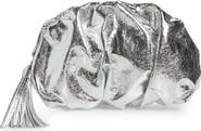 Rebecca Minkoff Ruched Faux Leather Clutch