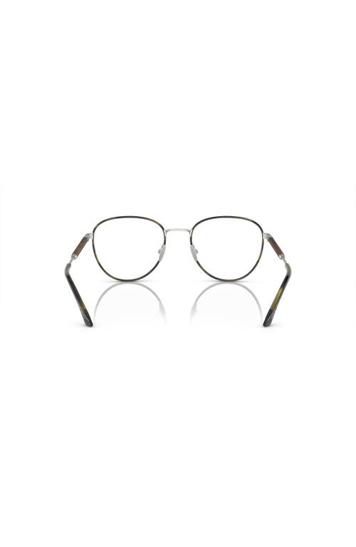 Giorgio Armani 52mm Phantos Optical Glasses In Metallic