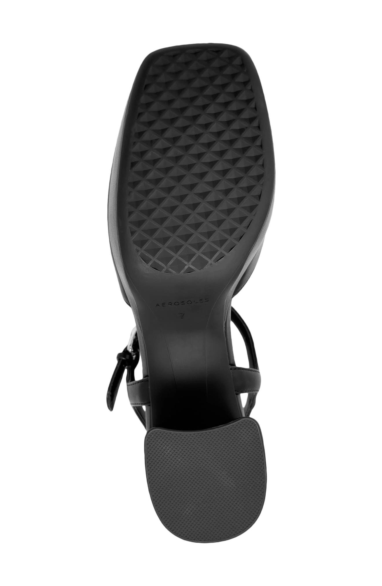 Senna Faux Leather Sandal, Alternate, color, BLK BLACK