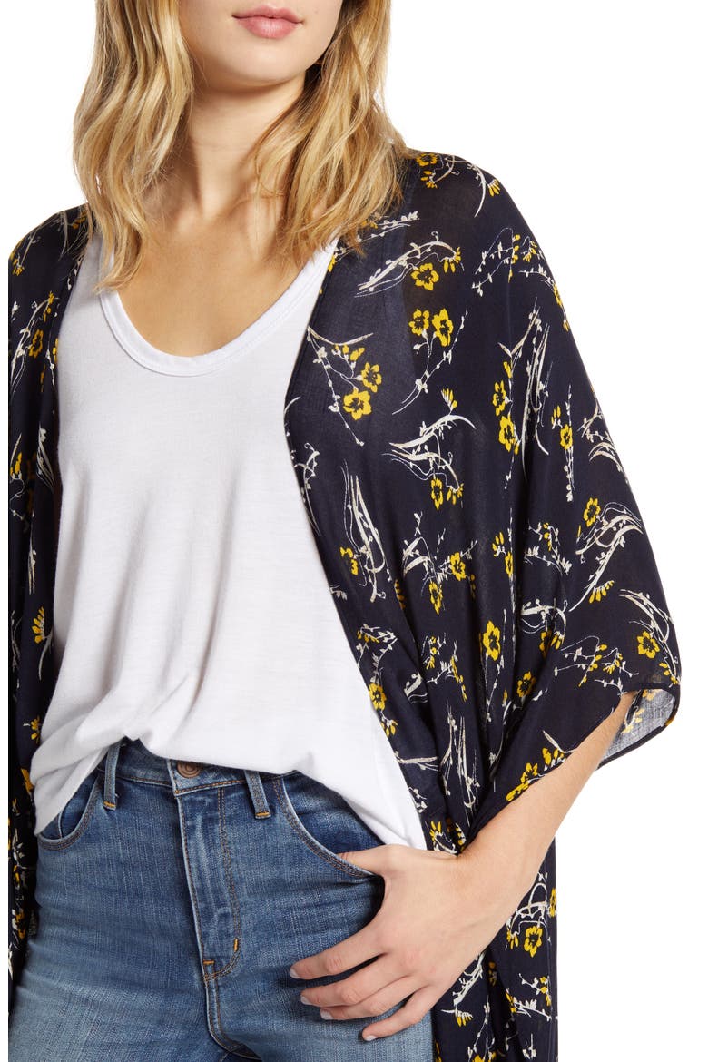 Kite Sleeve Wrap, Alternate, color, NAVY FALL FLORAL